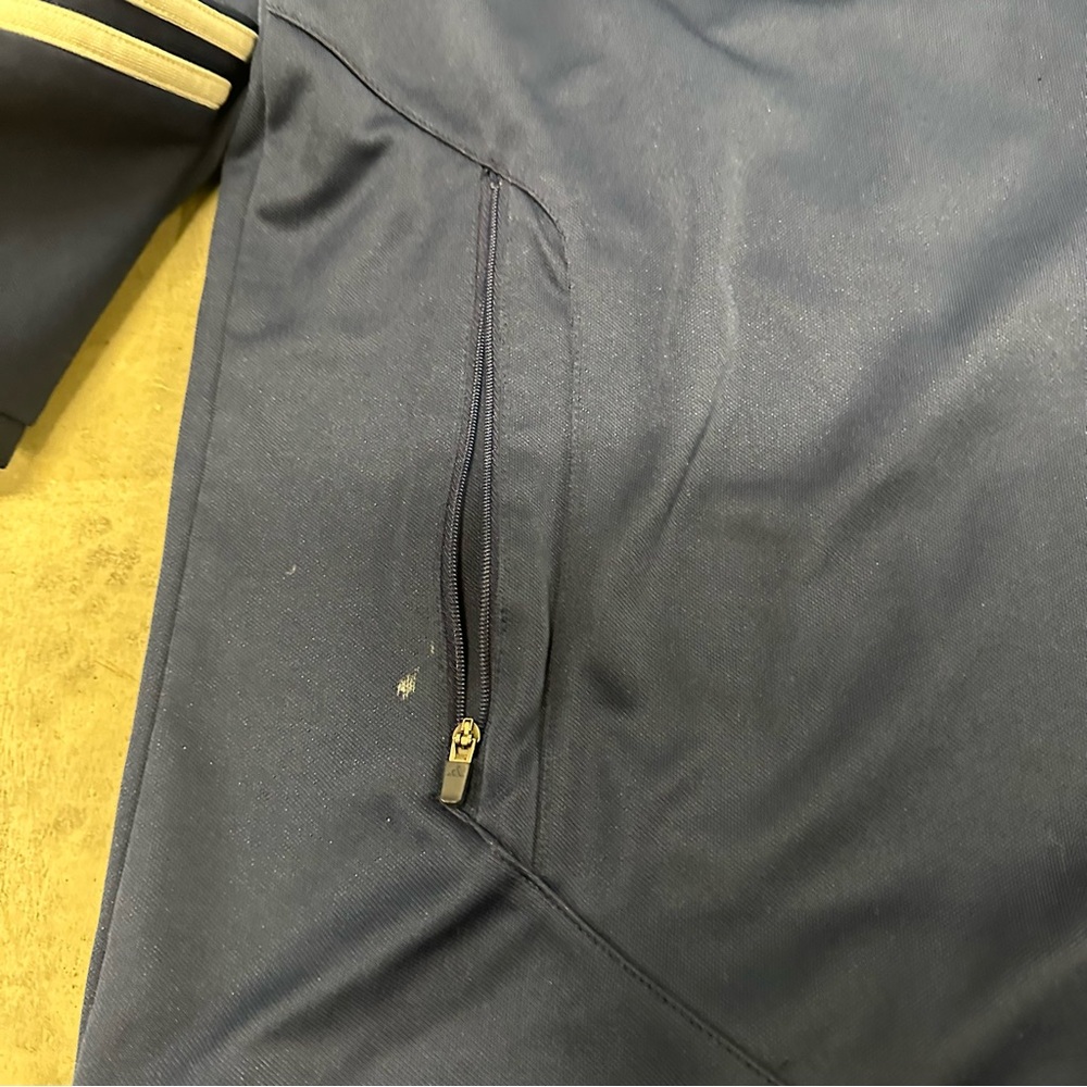 Vintage Adidas Track Jacket Men's XL Blue 3 Striped Y2K - Picture 4 of 11